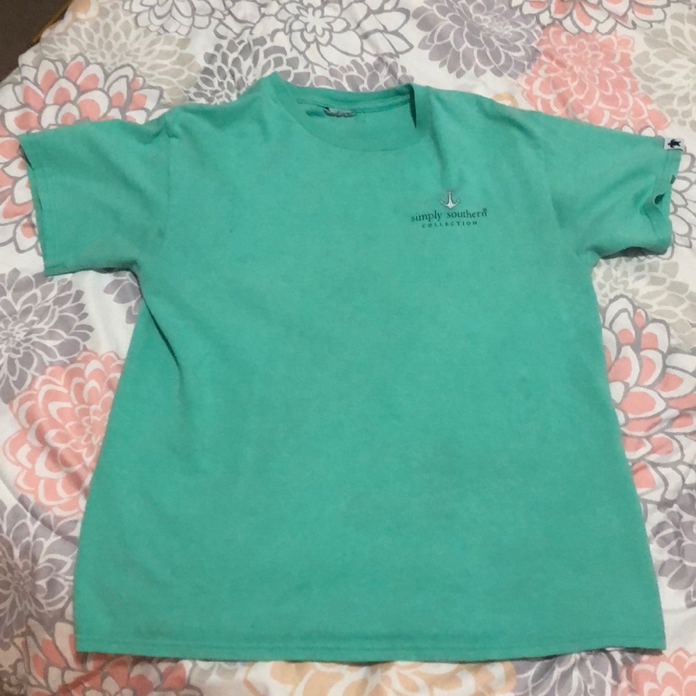 Turquoise simply southern shirt